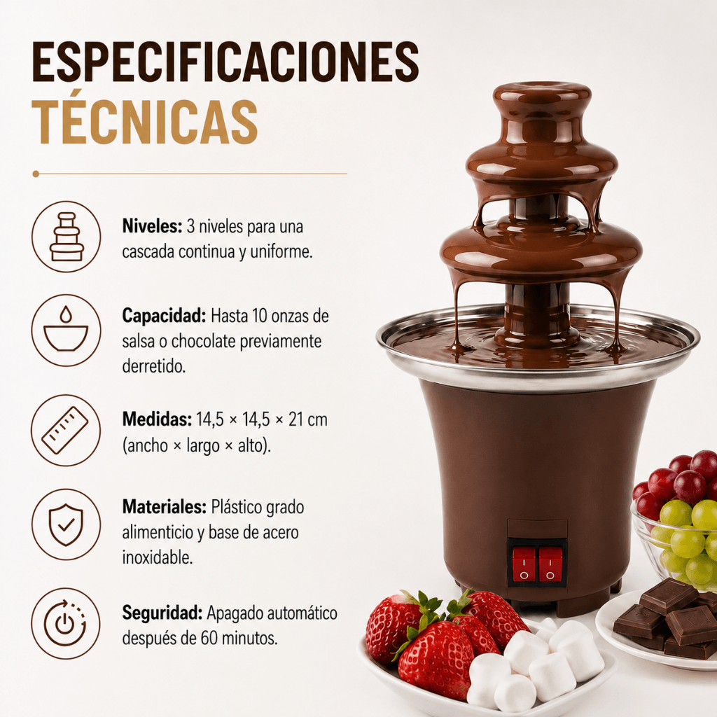 Dulces momentos para compartir ChocoFondue™ - 2da unidad 50%OFF