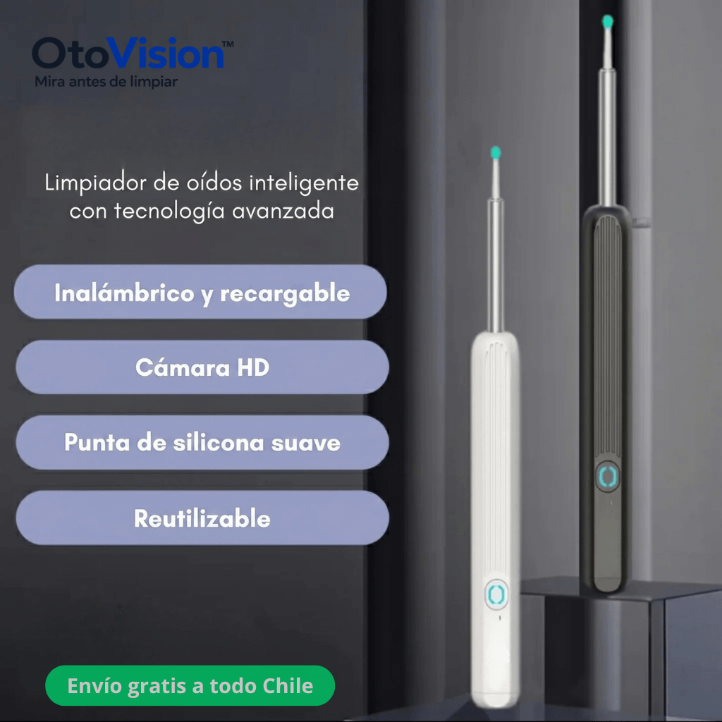 Observa tu oído en pantalla antes de limpiar: Otoscopio con cámara OtoVision™ - 2da unidad 50% OFF