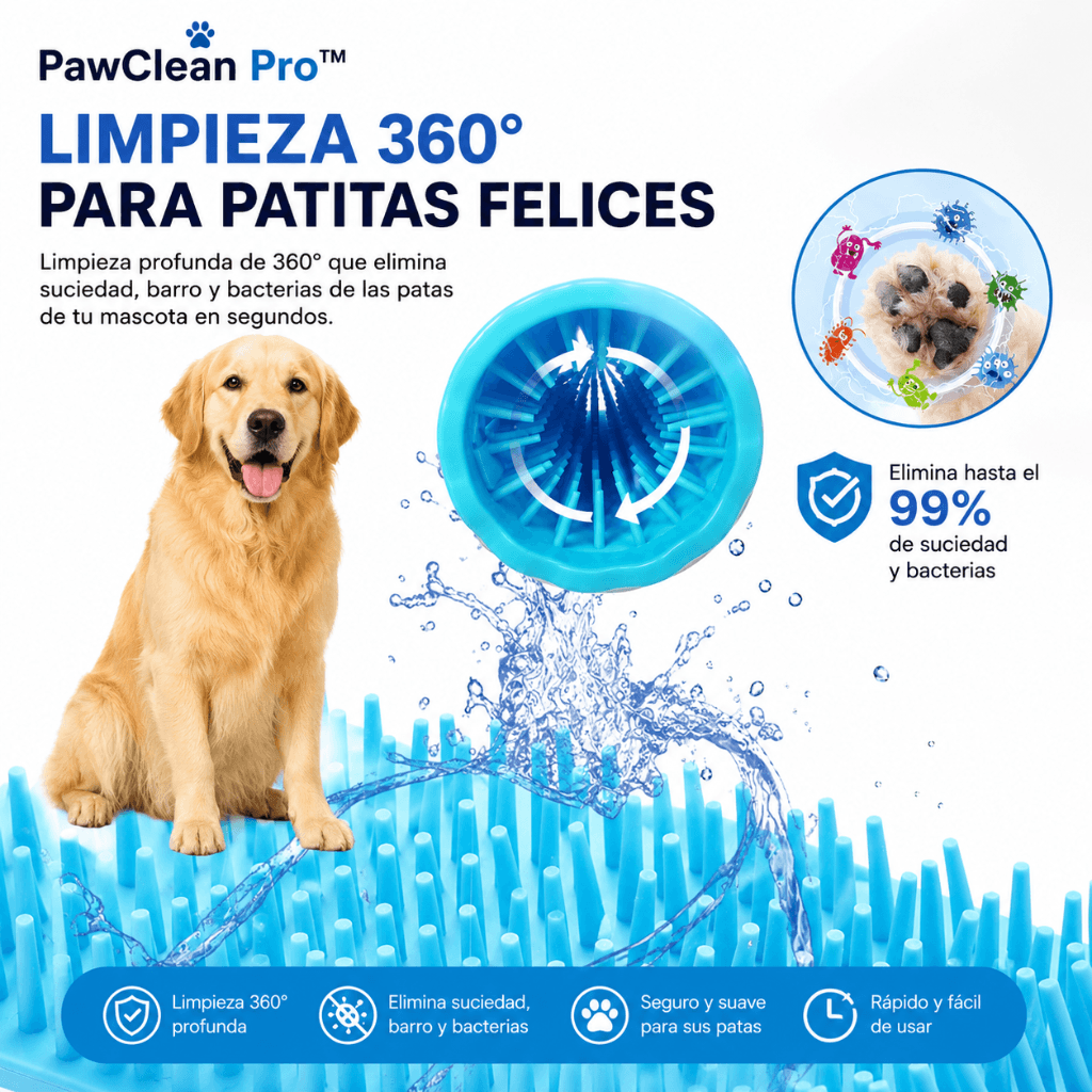 Limpiador de Patas para Mascotas PawClean Pro™ / 2da unidad 50%OFF