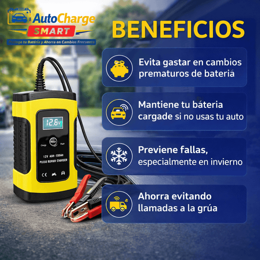 AutoCharge Smart - Protege tu Batería y Ahorra en Cambios Frecuente