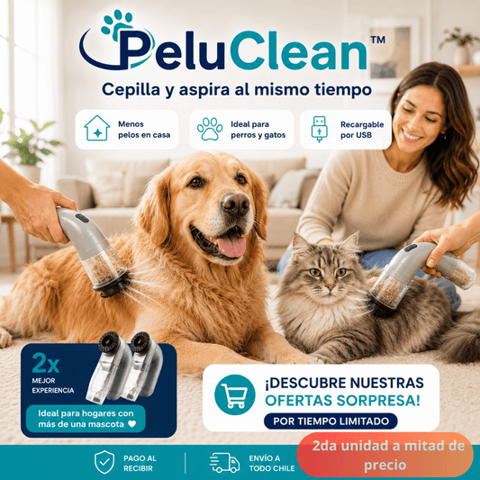 Cepilla y aspira al mismo tiempo: PeluClean™ /2da unidad 50% OFF