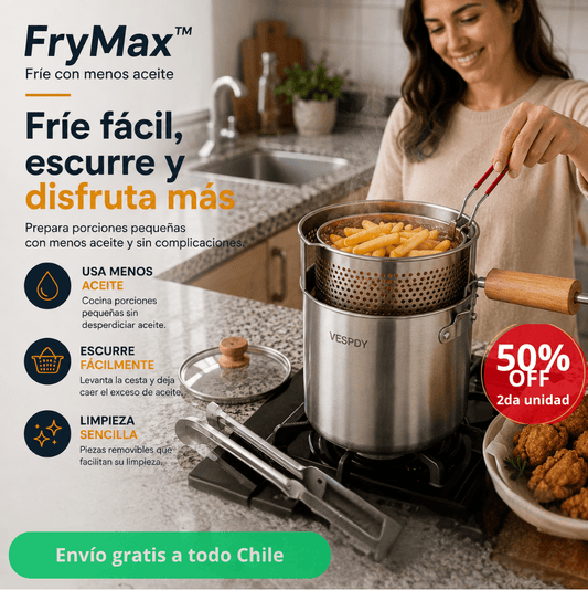 Fríe con menos aceite: FryMax™ / 2da unidad 50% OFF