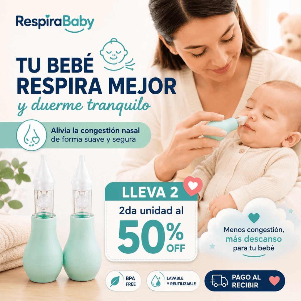 Alivia su nariz en segundos RespiraBaby / Oferta Pack 2 unidades, 2da unidad 50% OFF