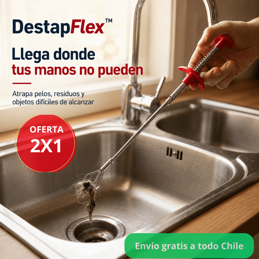 Retira residuos del desagüe DestapFlex™ / Oferta 2x1