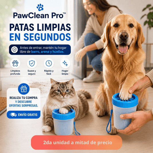 Limpiador de Patas para Mascotas PawClean Pro™ / 2da unidad 50%OFF