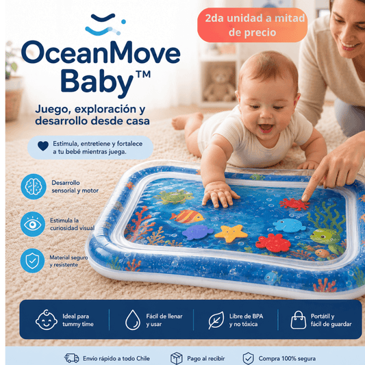 Juega, explora y fortalece. Alfombra Sensorial OceanMove Baby™ - 2da unidad 50%OFF