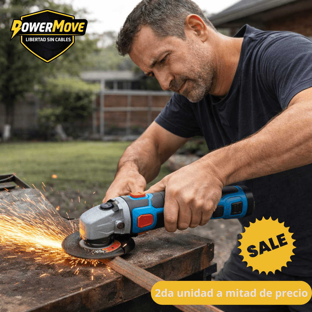 Amoladora Angular PowerMove 12V - Trabaja con libertad y sin cables molestos