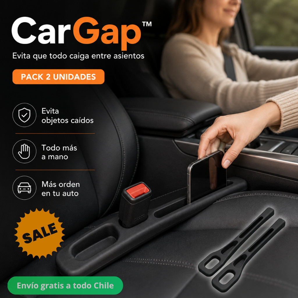 Evita que todo caiga entre asientos: CarGap™ - Oferta Kit x 2 protectores laterales