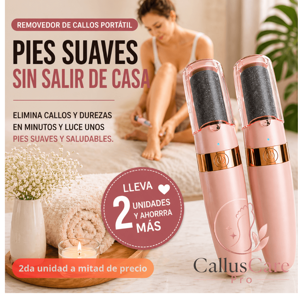 Elimina callos de tus pies en minutos: CallusCare Pro/ 2da unidad 50% OFF