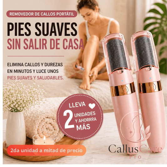 Elimina callos de tus pies en minutos: CallusCare Pro/ 2da unidad 50% OFF
