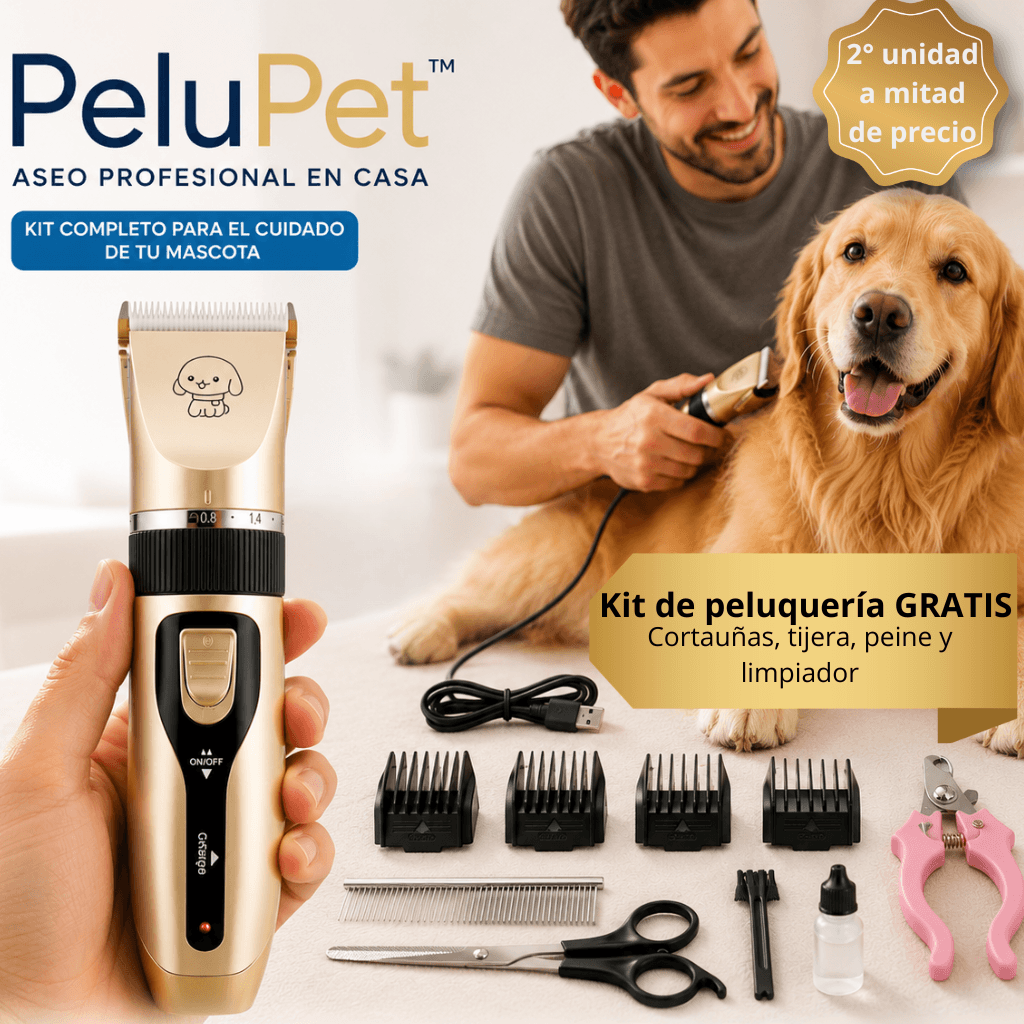 Aseo profesional en casa para tu mascota: PeluPet™ /2da unidad 50%OFF