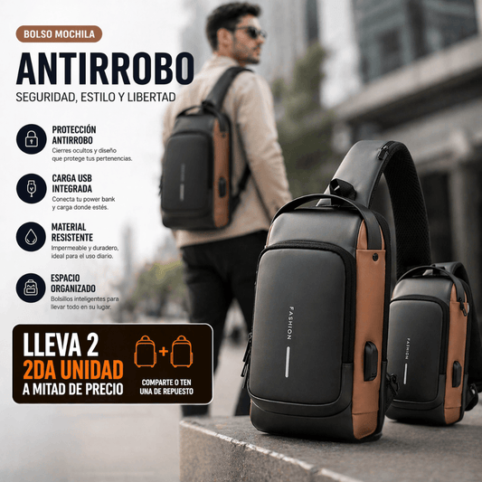 Lleva todo seguro en la ciudad SecureGo Bag /2da unidad 50%OFF
