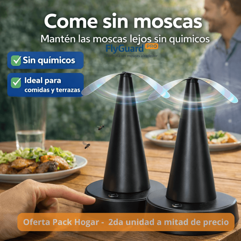 Disfruta sin moscas alrededor con FlyGuard Pro / Oferta Pack Hogar 2 unidades