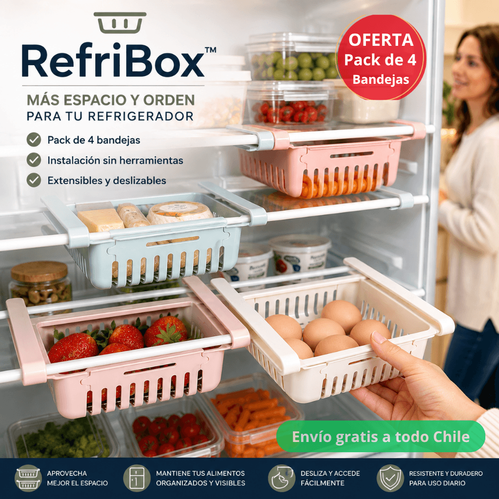 Más espacio y orden para tu refrigerador: RefriBox™ - Oferta Packs x4