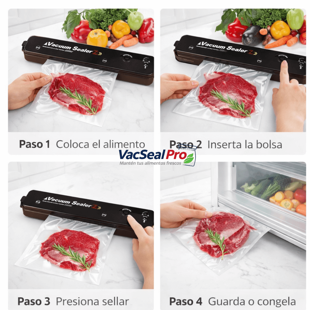 Selladora VacSeal Pro - Mantén tus alimentos frescos