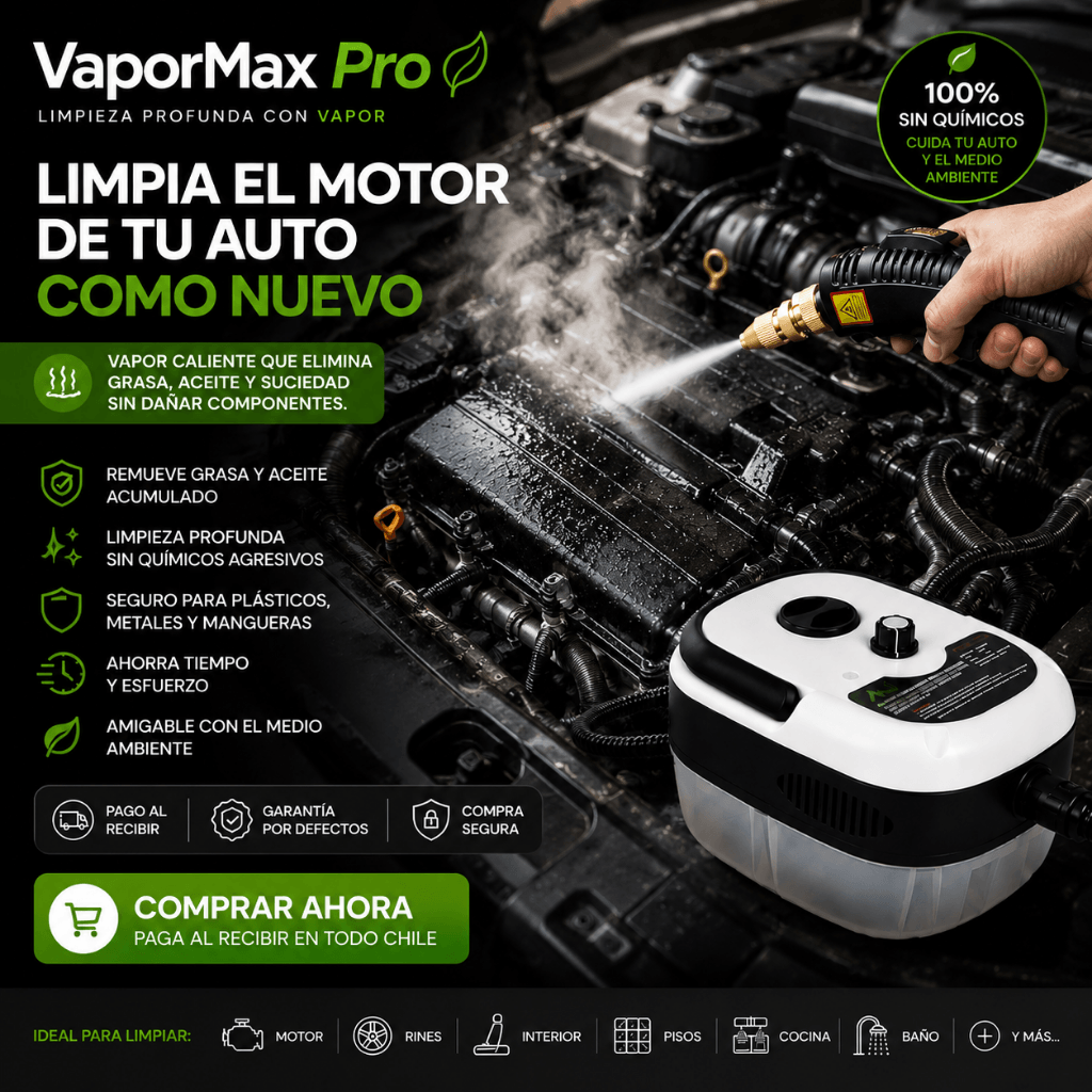 Limpieza Profunda con Vapor: VaporMax Pro / 2da unidad 50% OFF
