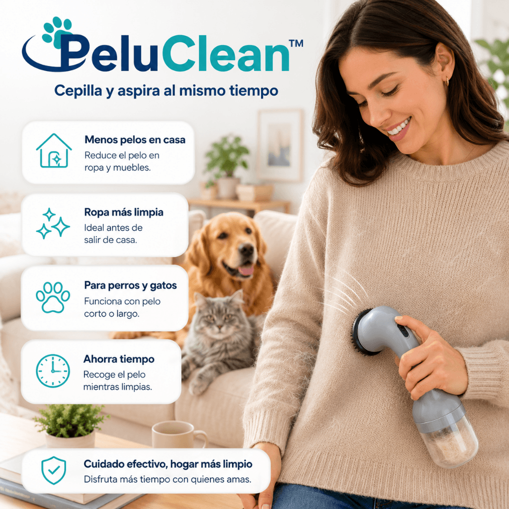 Cepilla y aspira al mismo tiempo: PeluClean™ /2da unidad 50% OFF