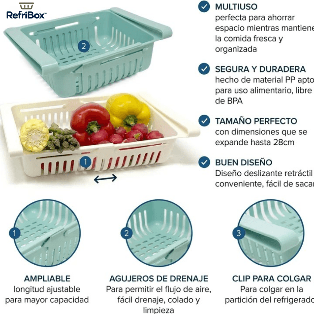Más espacio y orden para tu refrigerador: RefriBox™ - Oferta Packs x4
