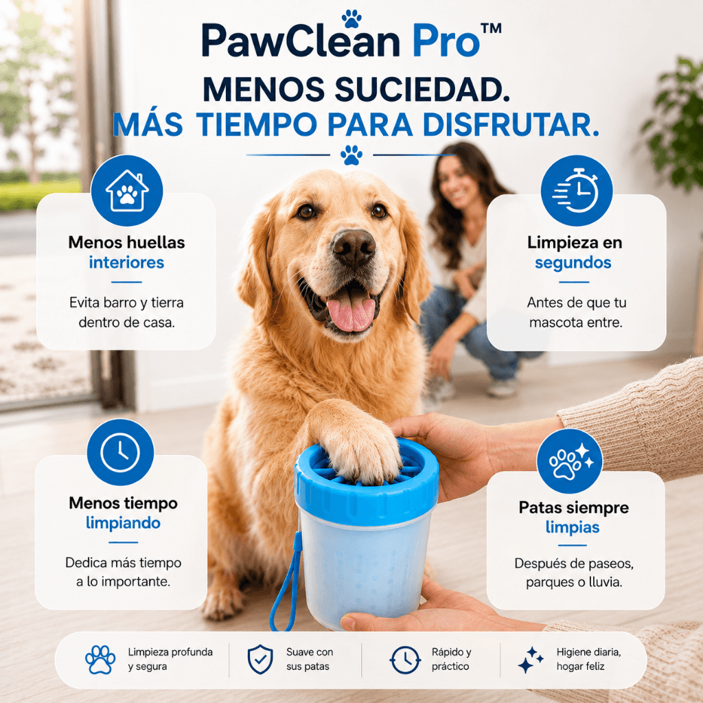 Limpiador de Patas para Mascotas PawClean Pro™ / 2da unidad 50%OFF