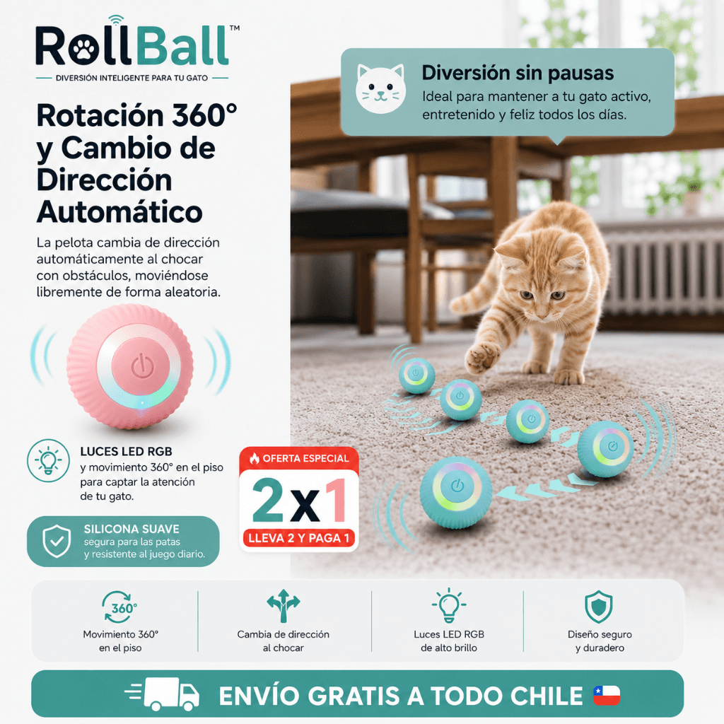 Juego inteligente para gatos RollBall™ – ¡Lleva 2 por el precio de 1!