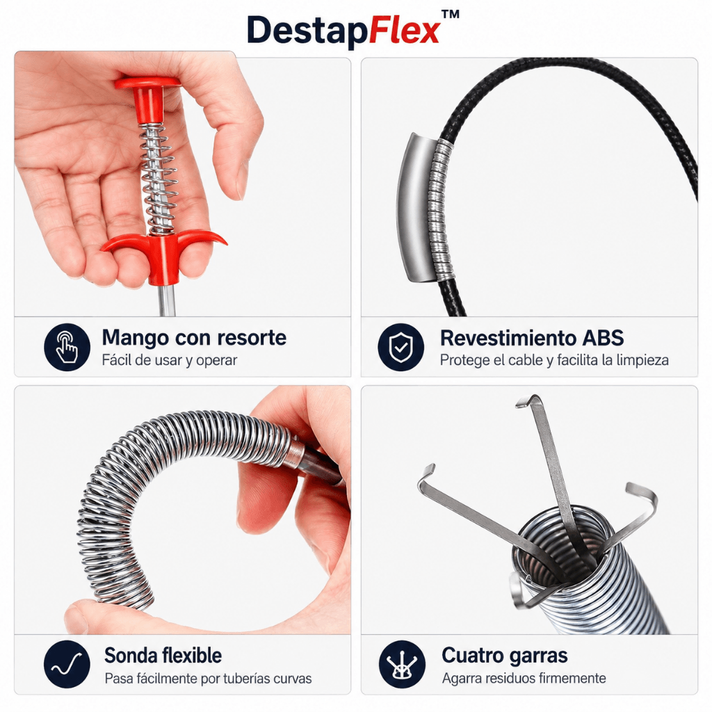 Retira residuos del desagüe DestapFlex™ / Oferta 2x1