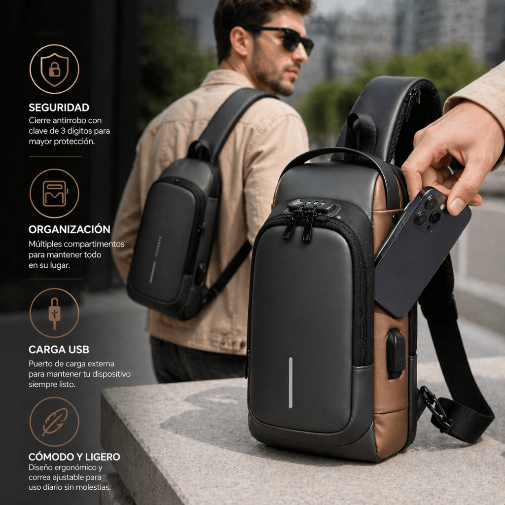 Lleva todo seguro en la ciudad SecureGo Bag /2da unidad 50%OFF