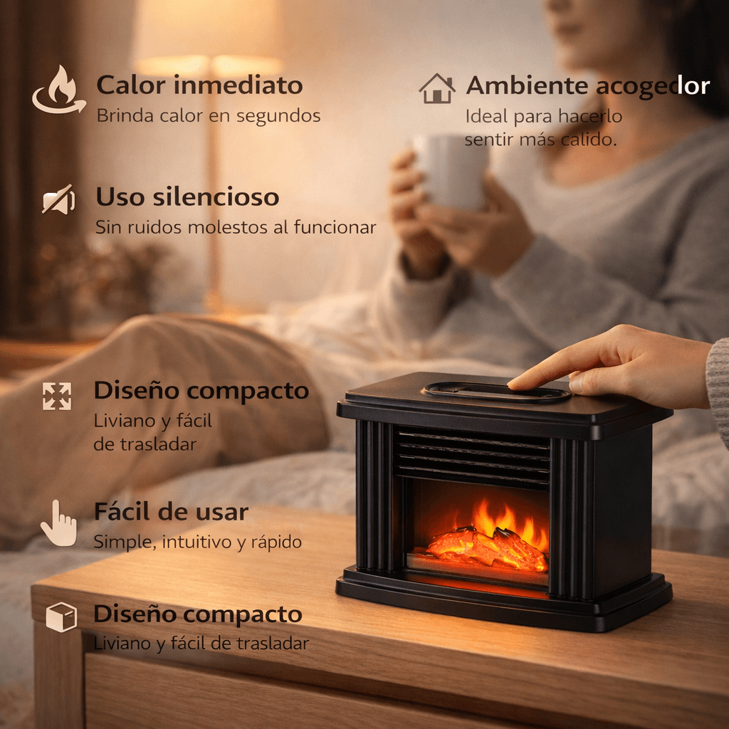 Calor portátil y ambiente acogedor MiniFlame  / 2da unidad 50%OFF