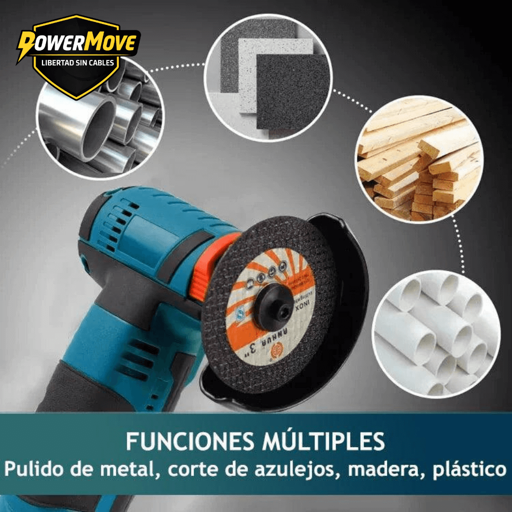 Amoladora Angular PowerMove 12V - Trabaja con libertad y sin cables molestos