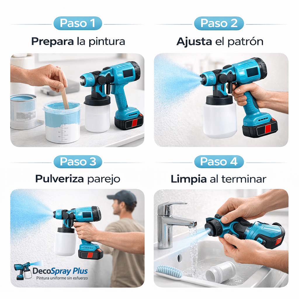 DecoSpray Plus - Pintura uniforme sin esfuerzo