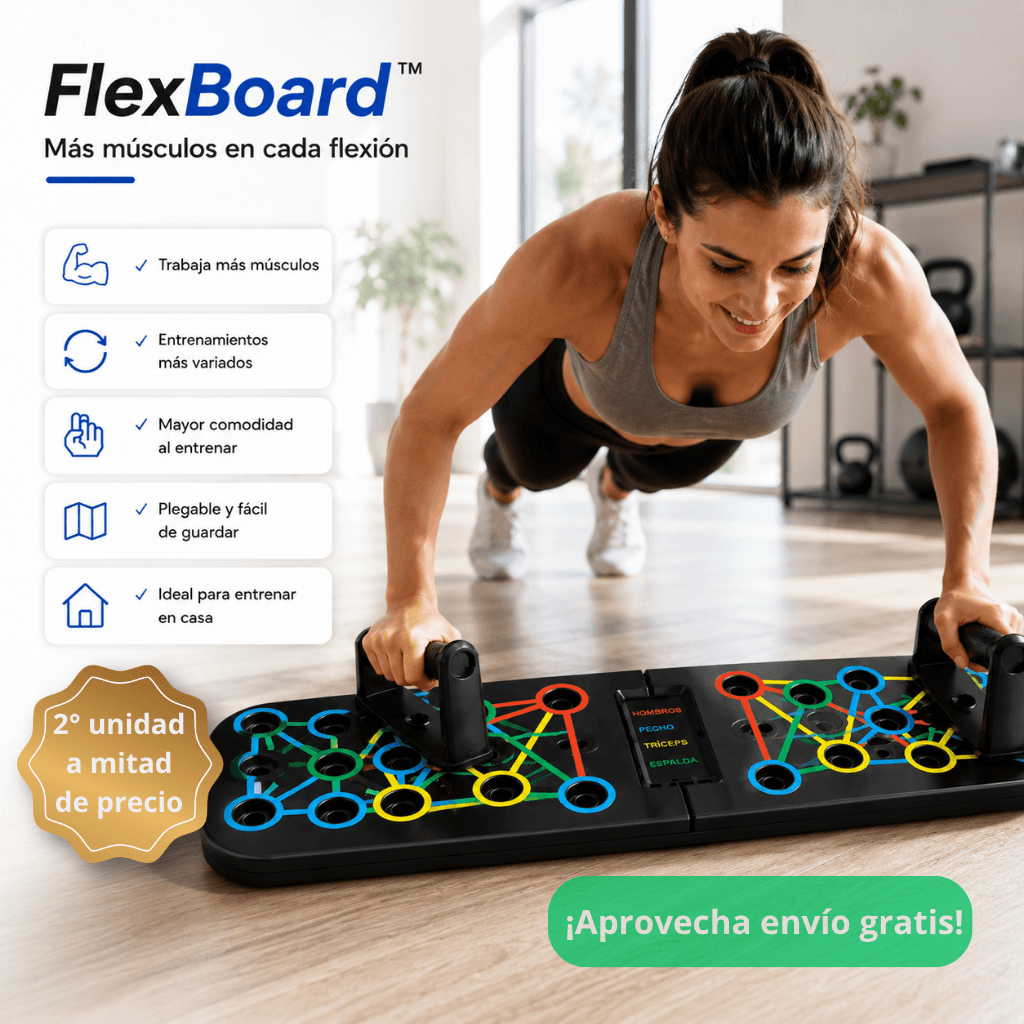 Más músculos en cada flexión: FlexBoard™ / 2da unidad 50%OFF