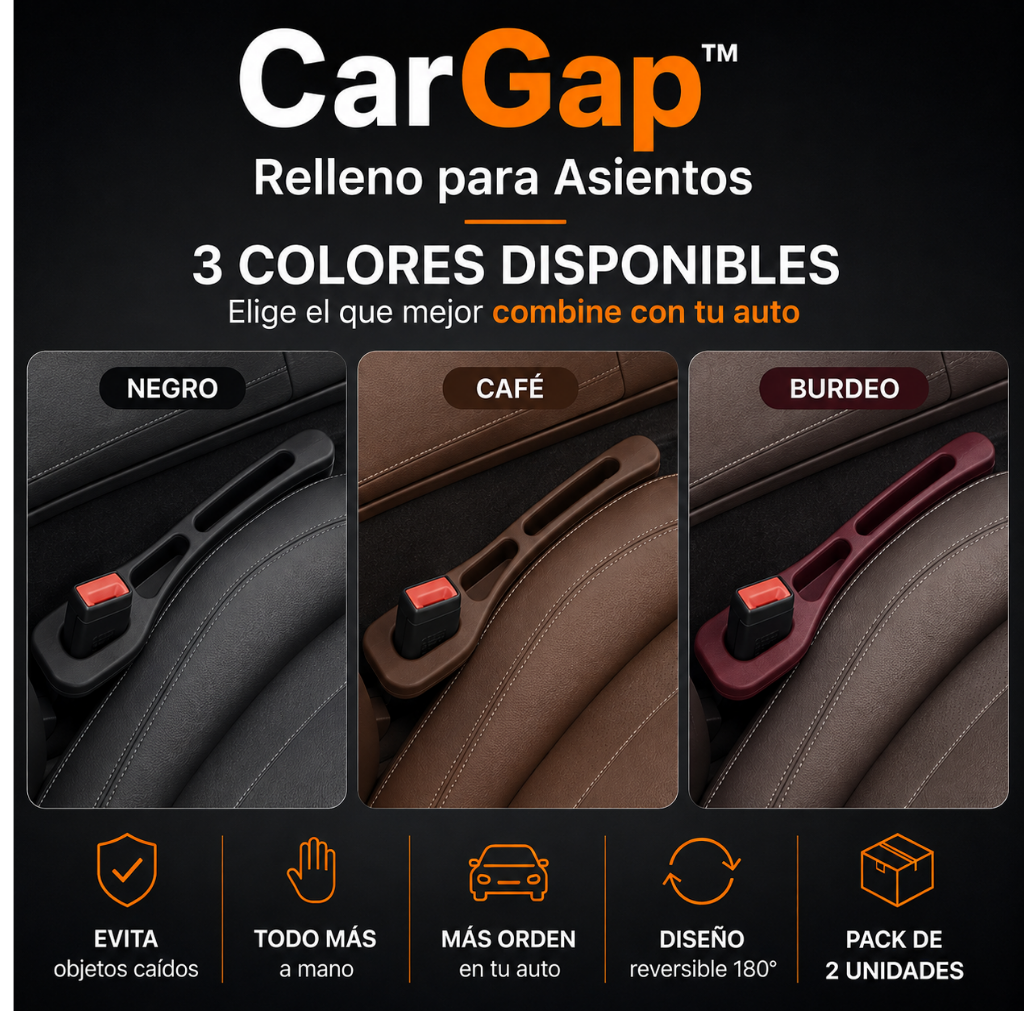 Evita que todo caiga entre asientos: CarGap™ - Oferta Kit x 2 protectores laterales