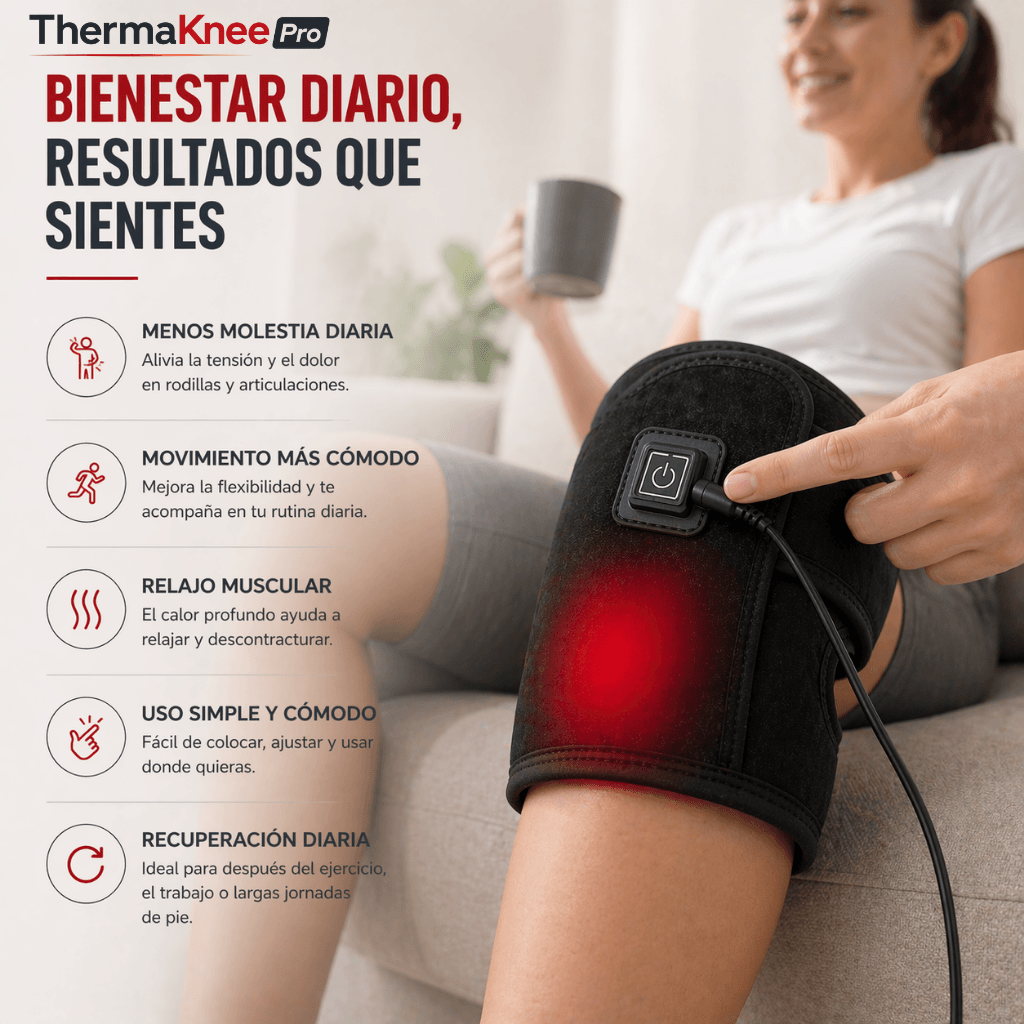 Relajación y recuperación para tus articulaciones: Rodillera Térmica 3 en 1 ThermaKnee Pro - 2da unidad 50% OFF