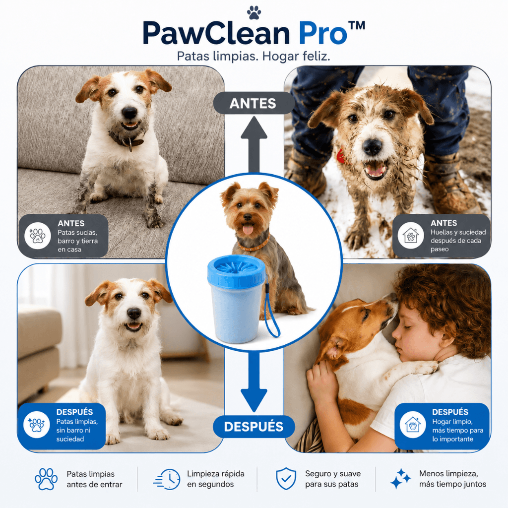 Limpiador de Patas para Mascotas PawClean Pro™ / 2da unidad 50%OFF