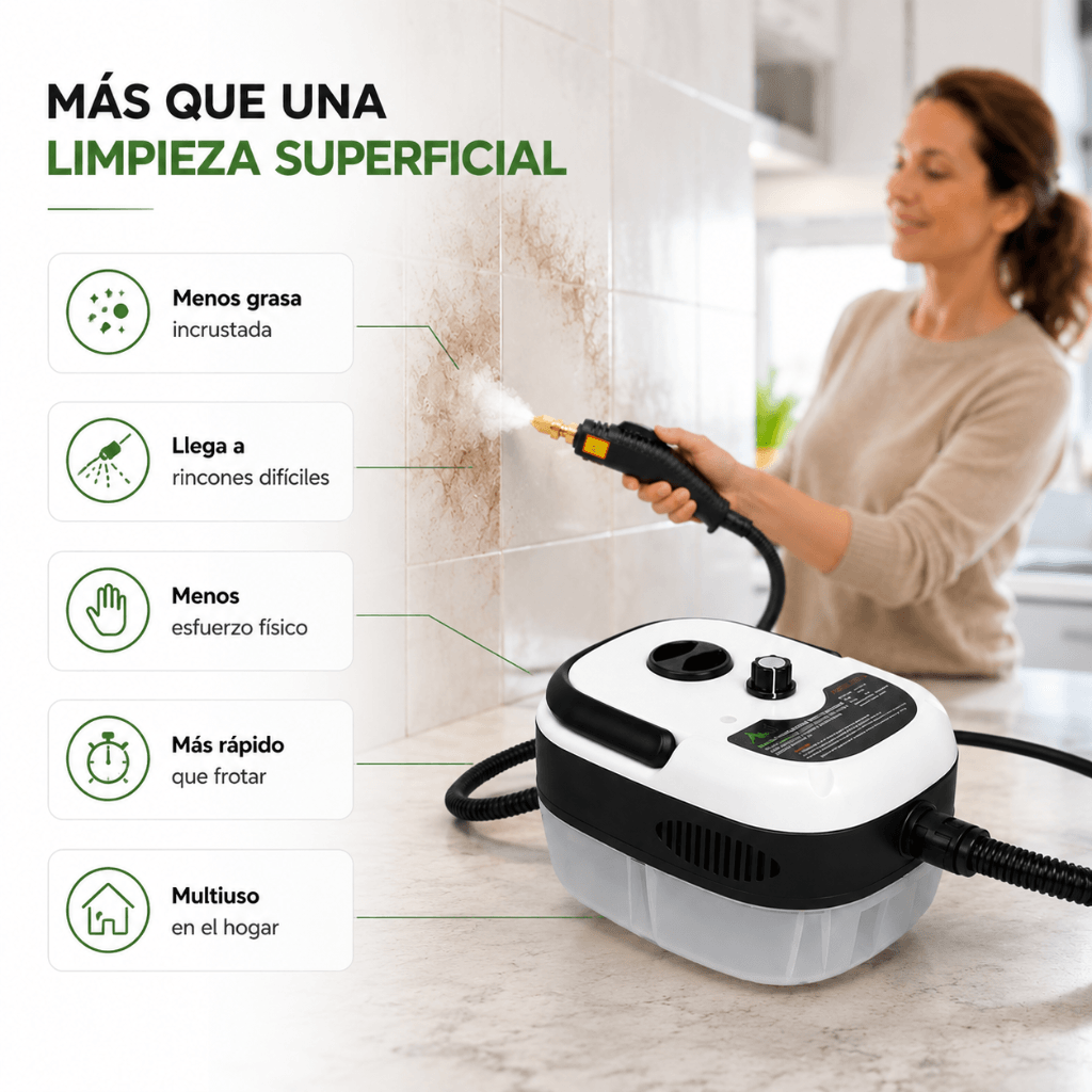 Limpieza Profunda con Vapor: VaporMax Pro / 2da unidad 50% OFF