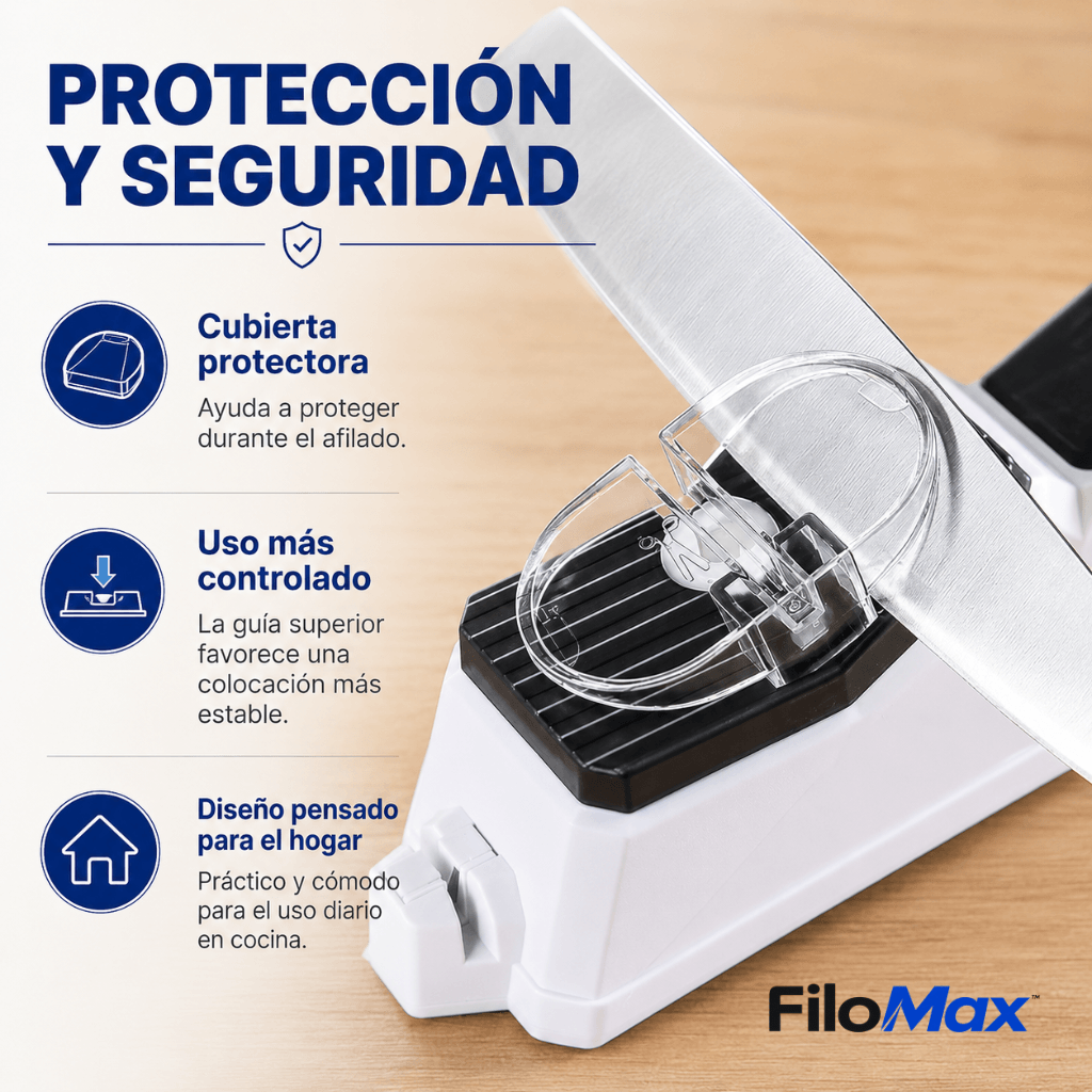 Recupera el filo de tus cuchillos y tijeras en segundos: Afilador Eléctrico FiloMax™ - 2da unidad 50%OFF