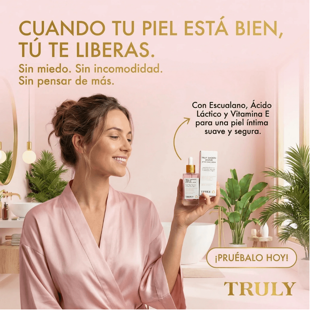 Truly After Shave Oil - Calma e hidrata la piel sensible después de depilarte