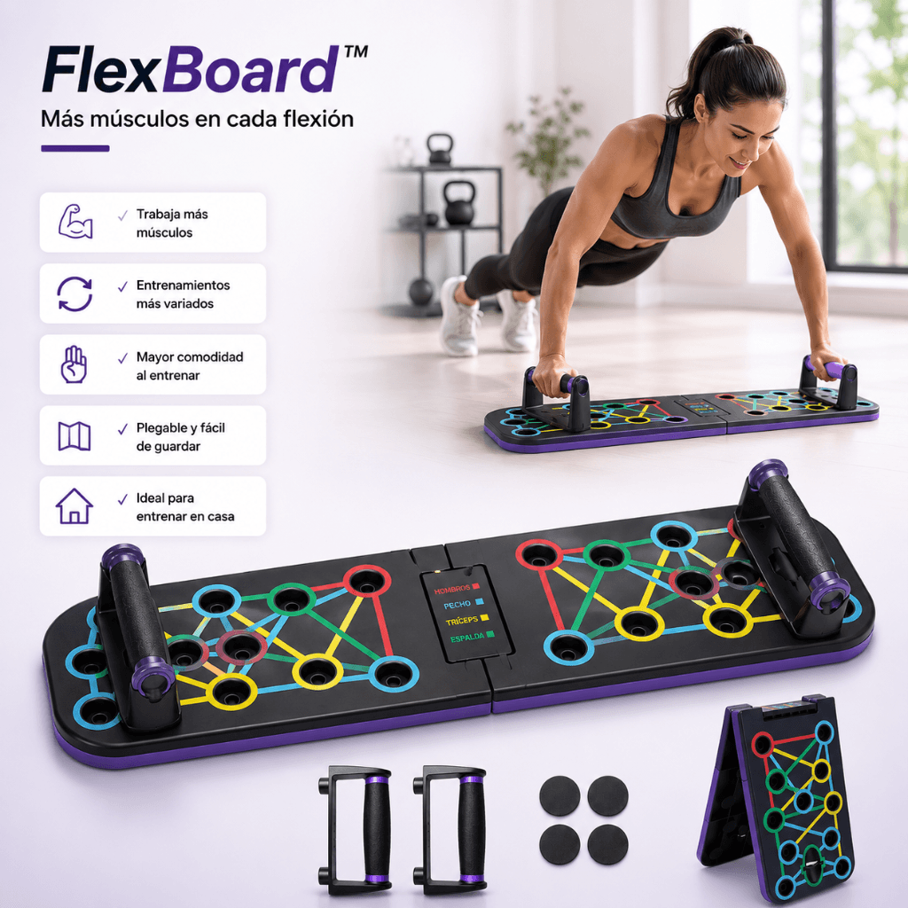 Más músculos en cada flexión: FlexBoard™ / 2da unidad 50%OFF