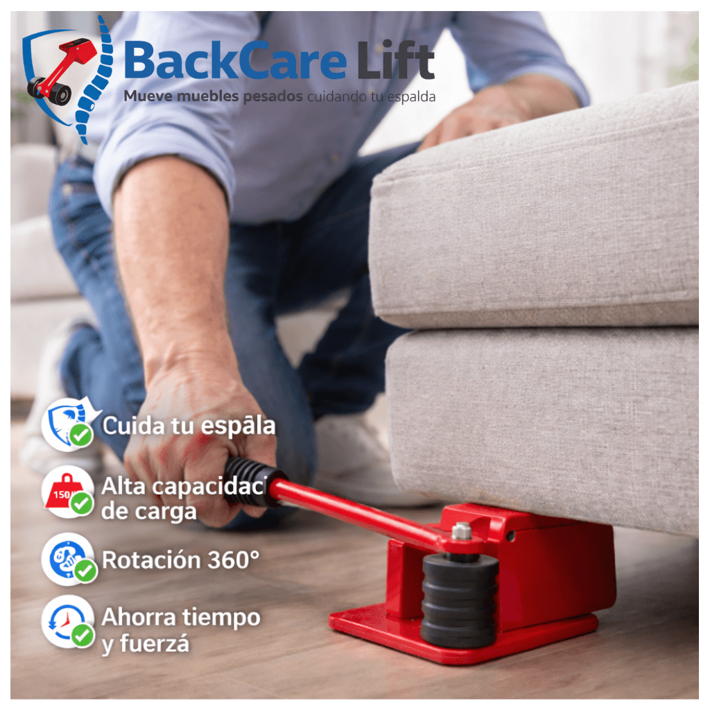 Kit Transporta Muebles BackCare Lift – Mueve muebles pesados cuidando tu espalda