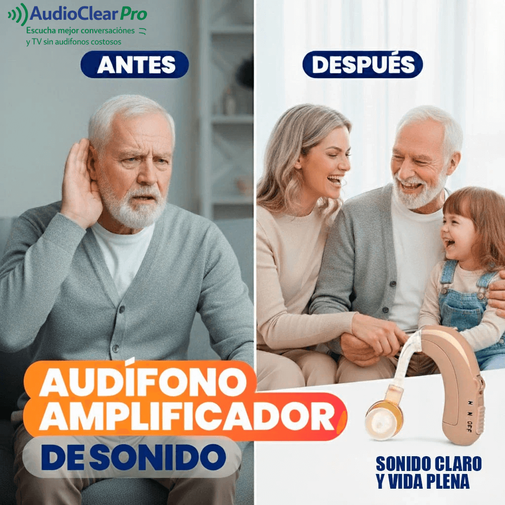 AudioClear Pro – Escucha mejor conversaciones y TV sin audífonos costosos