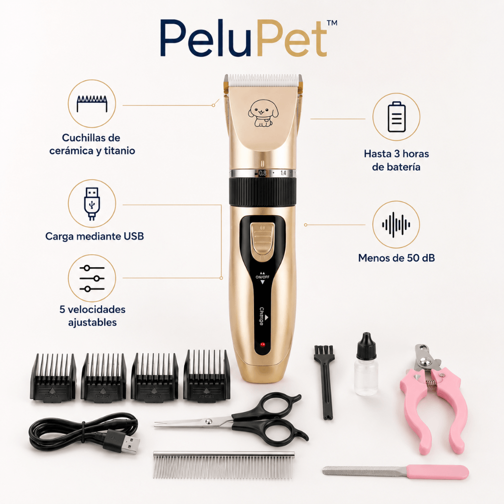 Aseo profesional en casa para tu mascota: PeluPet™ /2da unidad 50%OFF