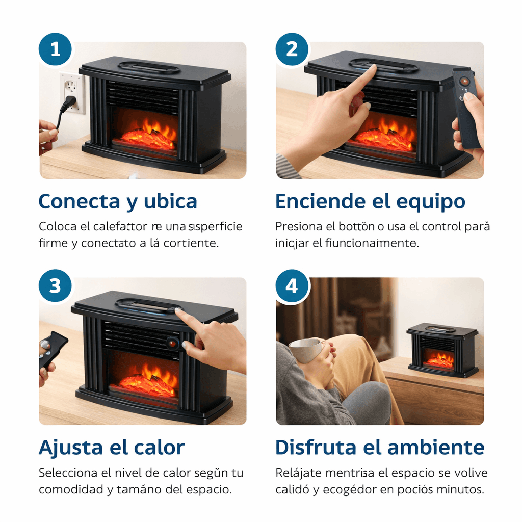 Calor portátil y ambiente acogedor MiniFlame  / 2da unidad 50%OFF