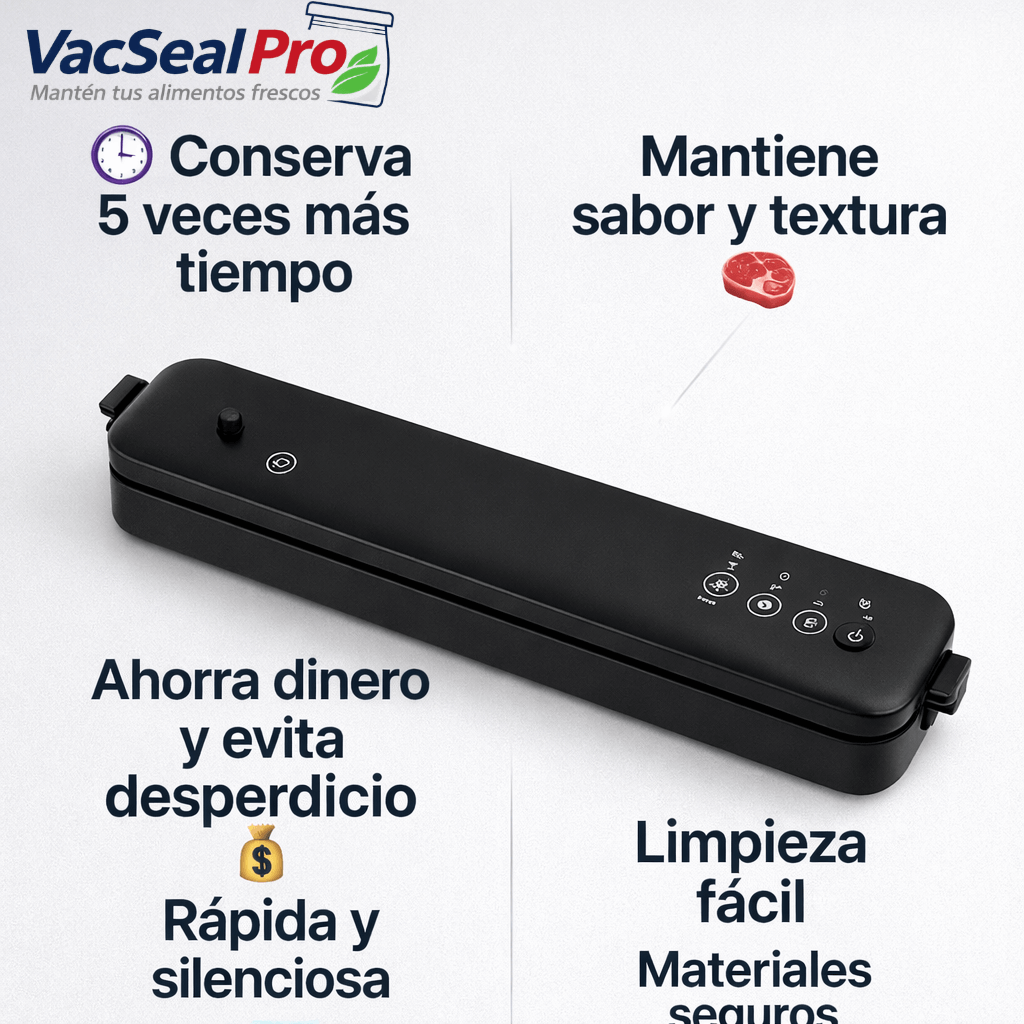 Selladora VacSeal Pro - Mantén tus alimentos frescos
