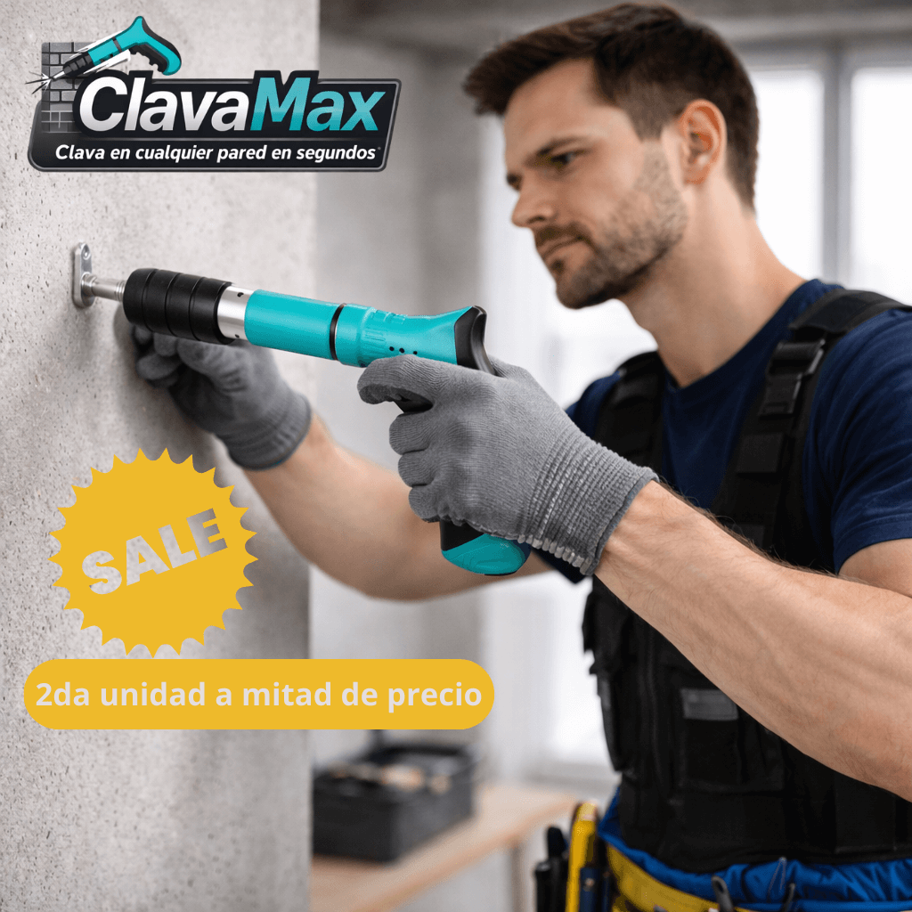 Pistola Manual De Clavos ClavaMax - Clava en cualquier pared en segundos
