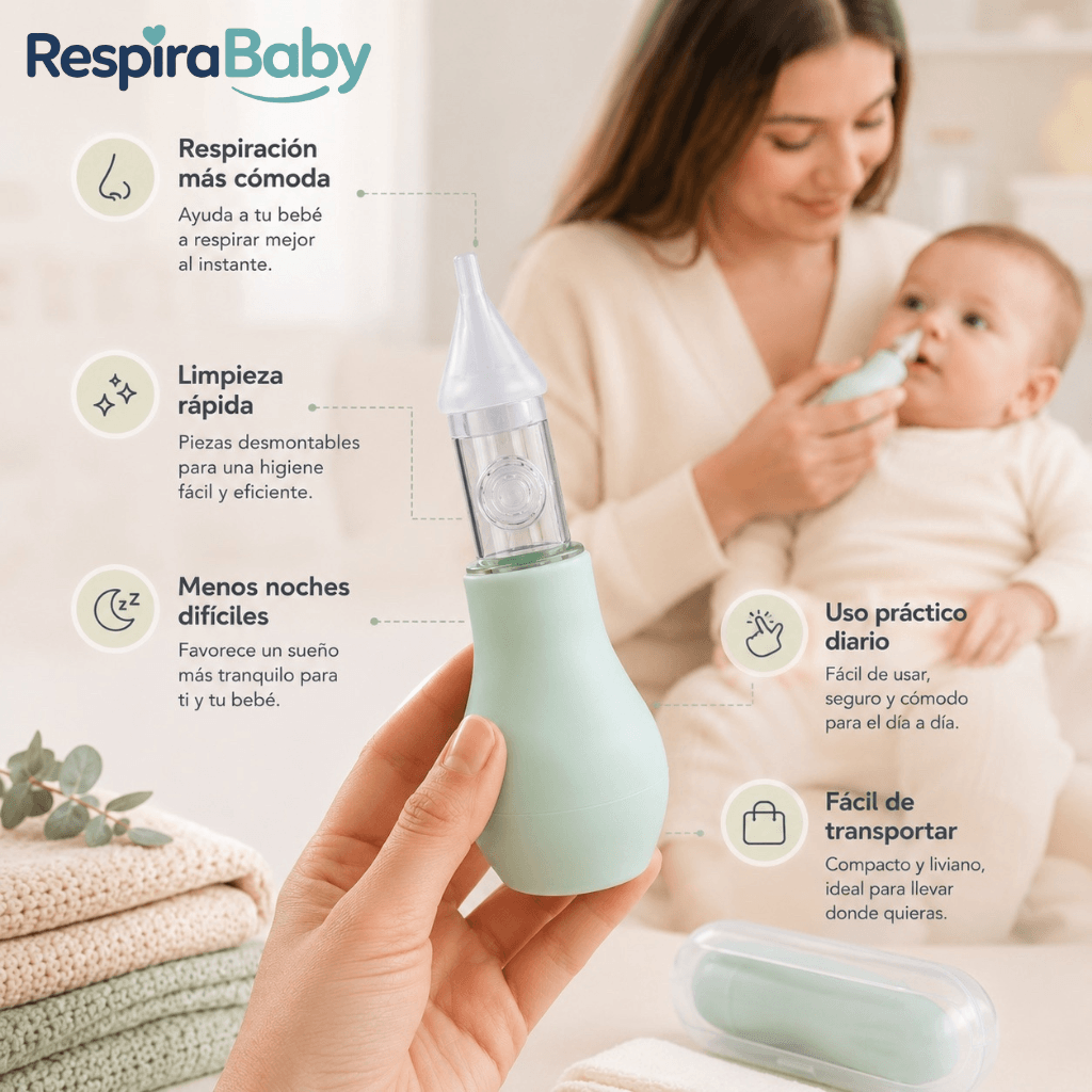 Alivia su nariz en segundos RespiraBaby / Oferta Pack 2 unidades, 2da unidad 50% OFF