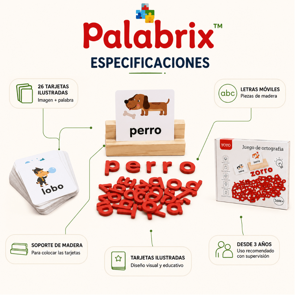 Ayúdalo a aprender jugando: juego de ortografía Palabrix™ - 2da unidad 50%OFF