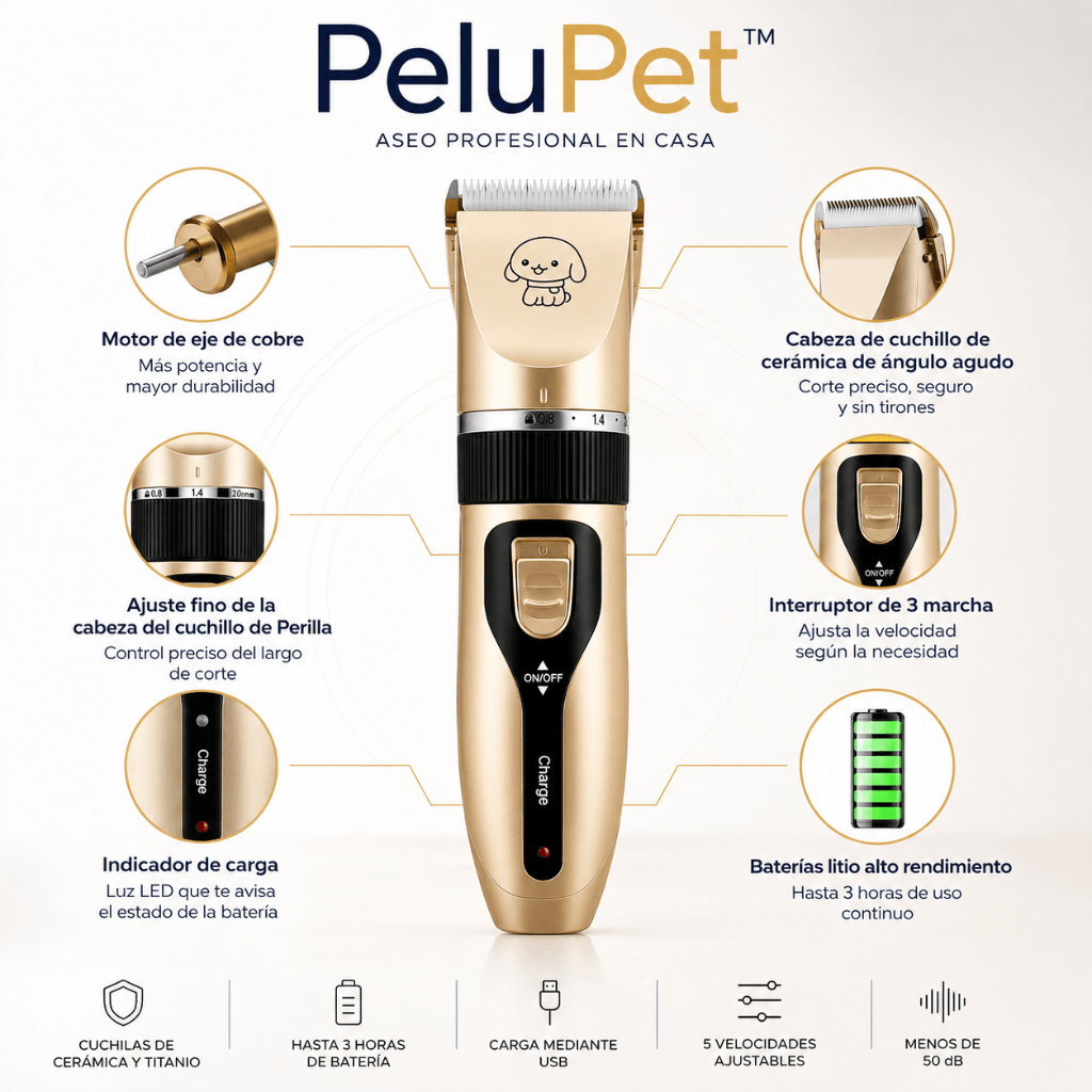 Aseo profesional en casa para tu mascota: PeluPet™ /2da unidad 50%OFF
