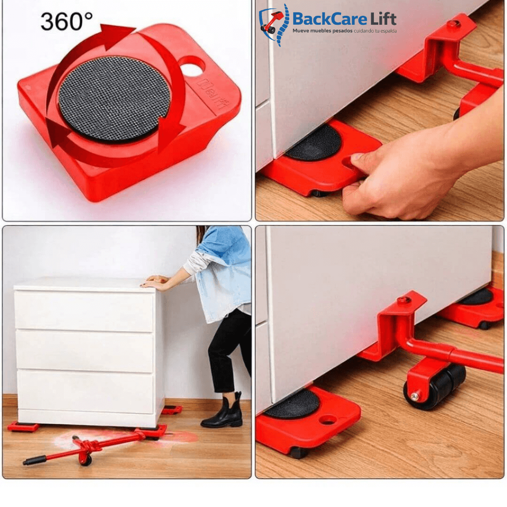 Kit Transporta Muebles BackCare Lift – Mueve muebles pesados cuidando tu espalda