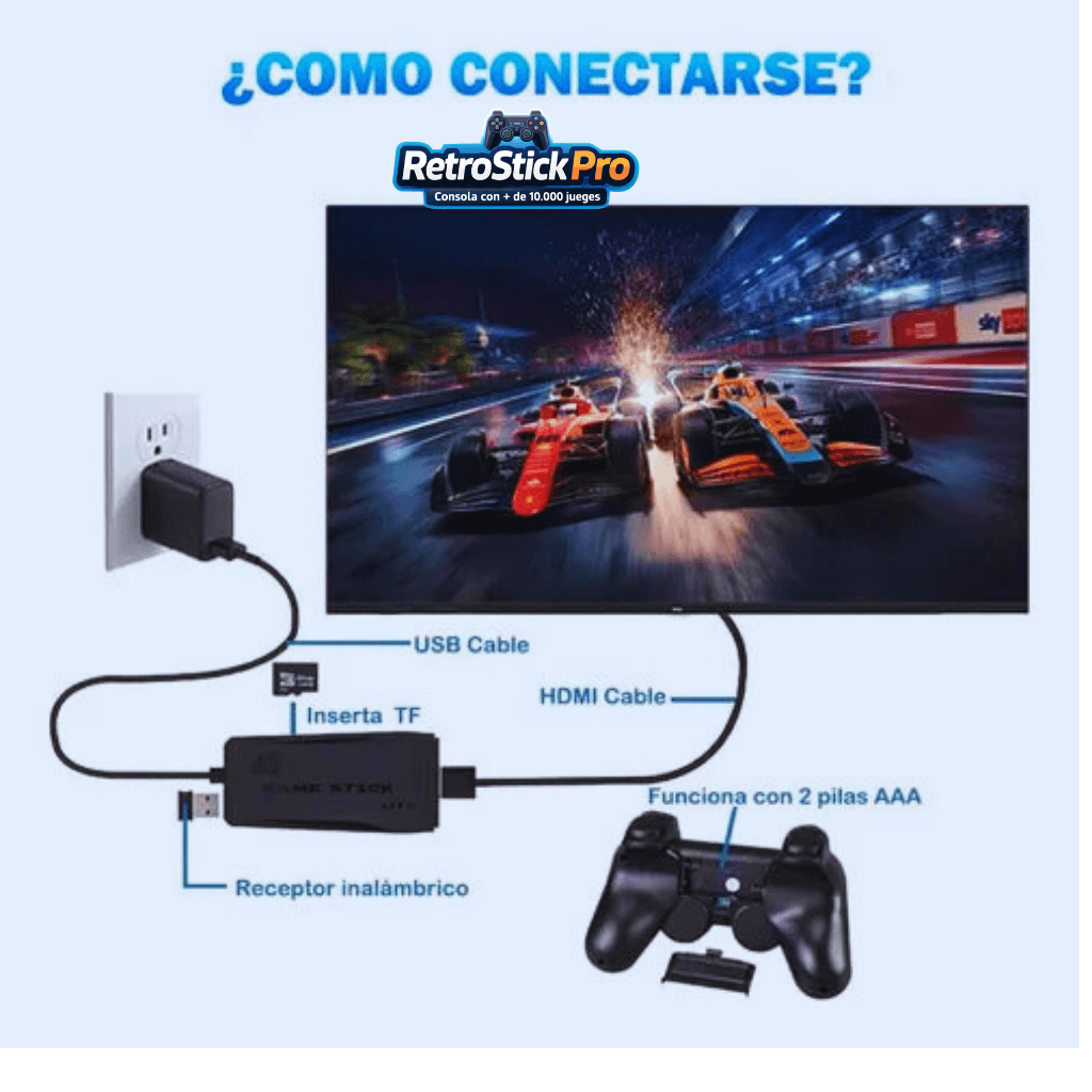 RetroStick Pro - Consola con + de 10.000 juegos
