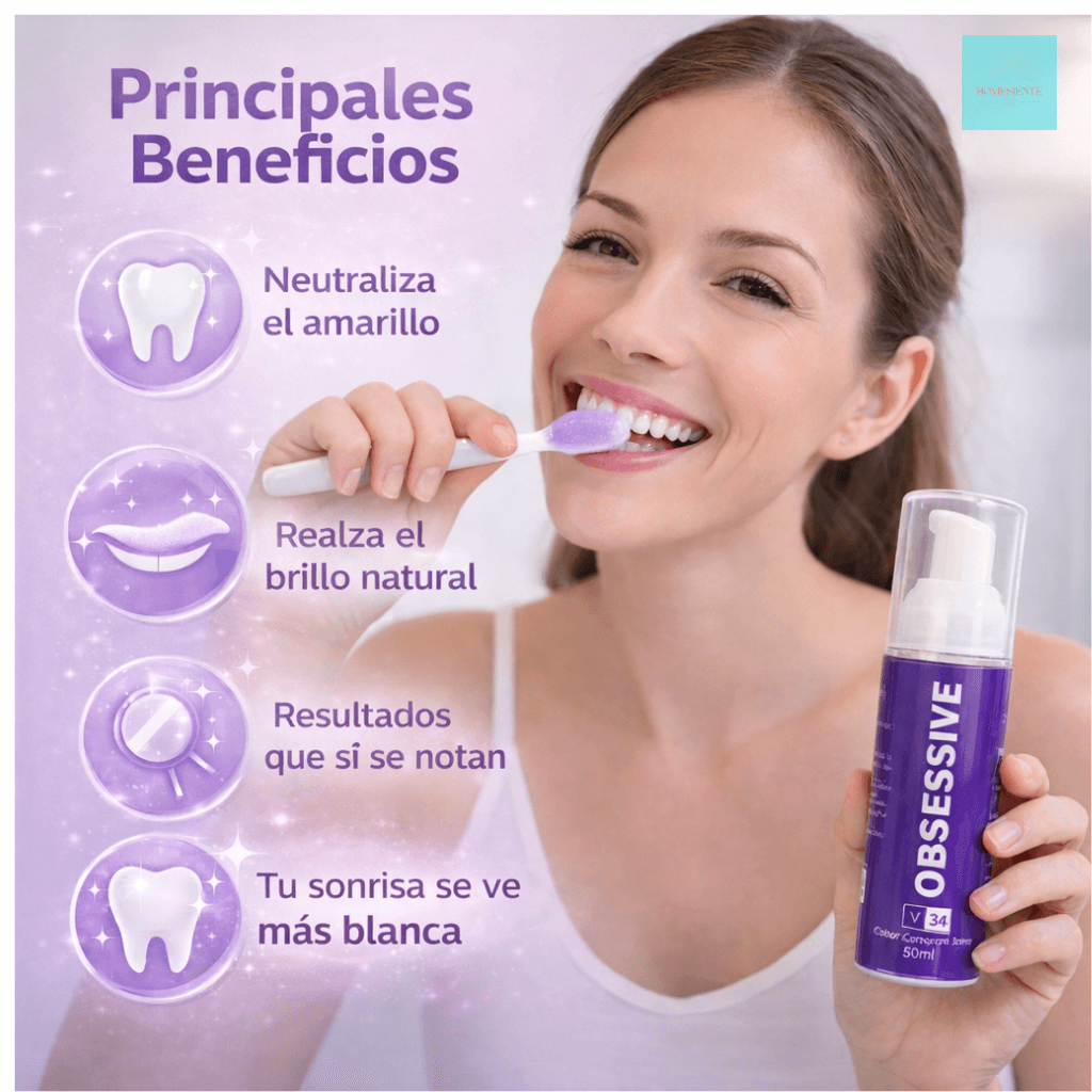 Obsessive V34 Colour Corrector™ – Realza tu Sonrisa y  Neutraliza el Amarillo