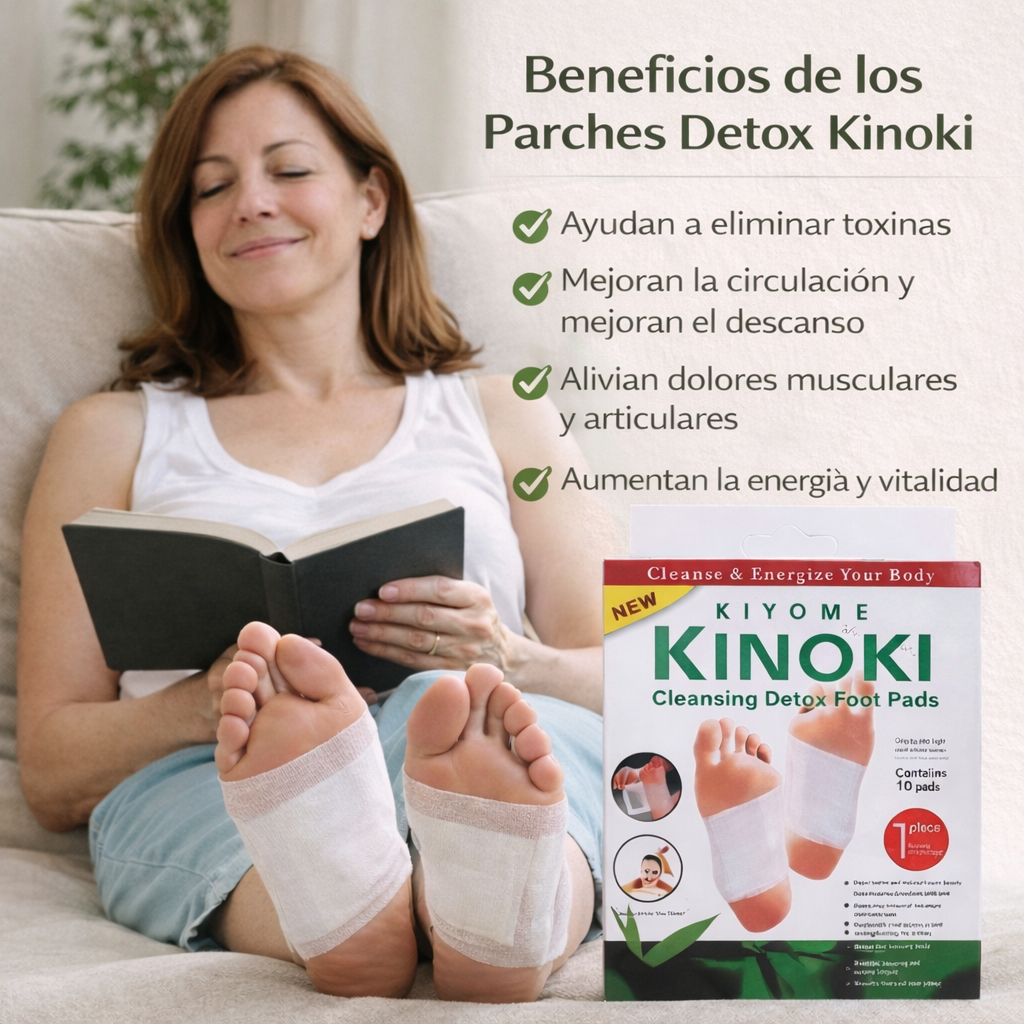Kit 10 Parches Kinoki Desintoxicación